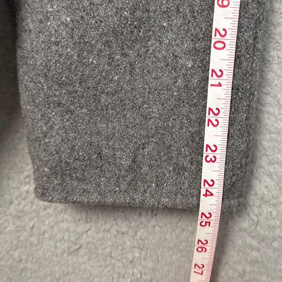 Vintage Johnson Woolen Mills Women's Coat Wool Lined Gray  Cabincore Grandmacore - Picture 6 of 7